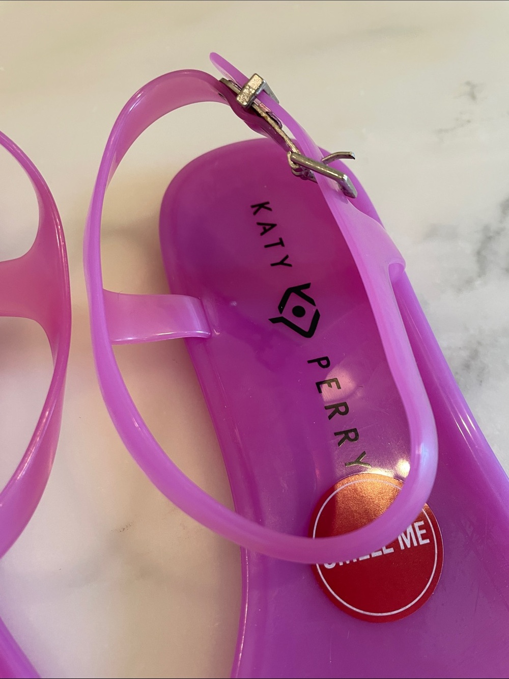 Katy Perry Collections Purple Jelly Sandals with Ice Cream Charms - Picture 2 of 6